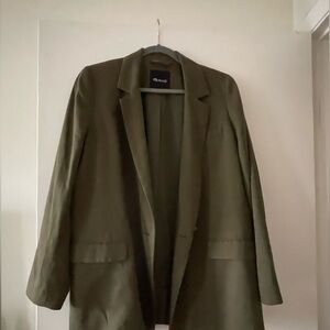 Madewell Drapeweave Caldwell Double-Breasted Blazer